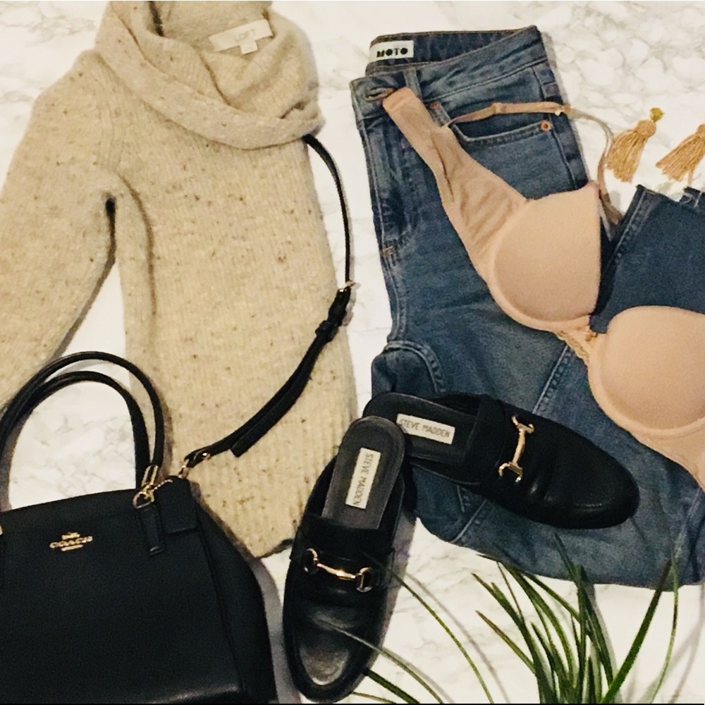 Loft tan turtleneck sweater